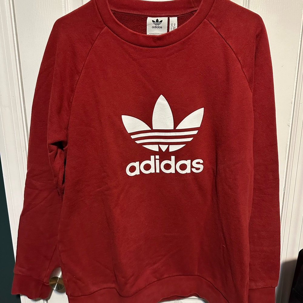 Adidas Originals Deep Red Crew Neck